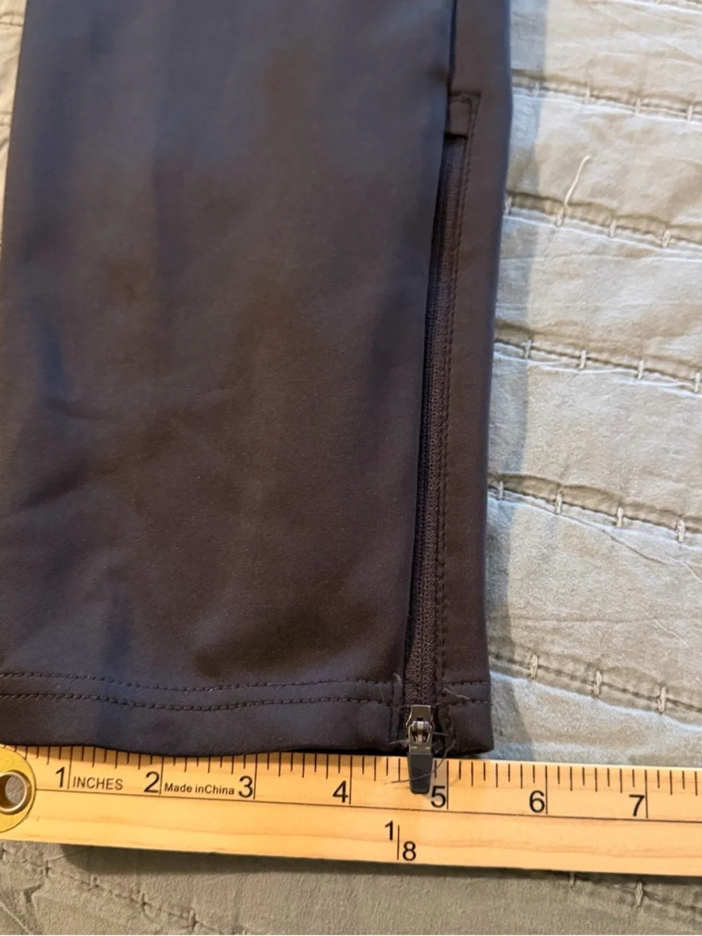 Layer 8 Mens Qwick-Dry Athletic Jogger Pants‎ Black Size M Zipper Ankle Training